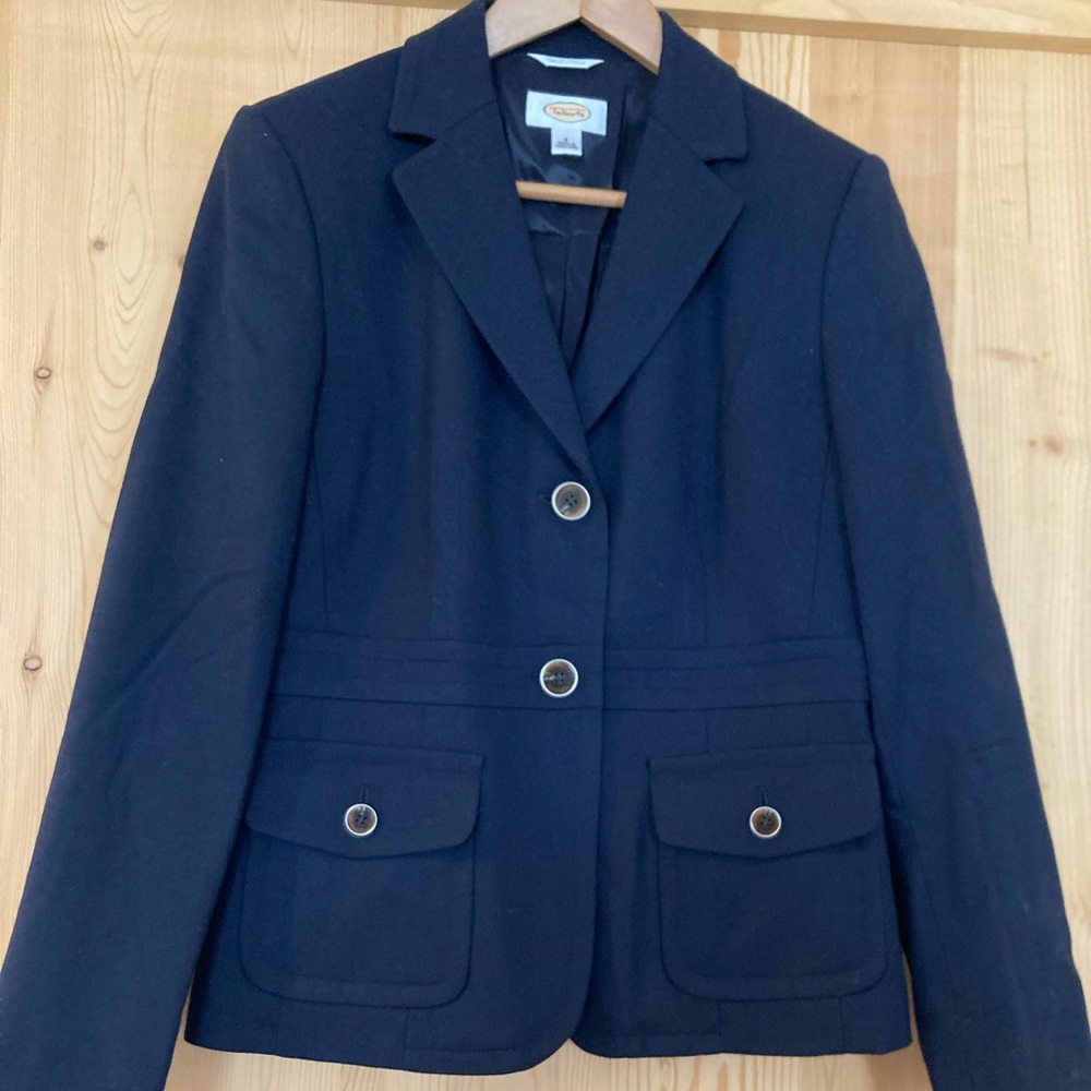 Talbots never been worn 99% wool “stretch fabric made in Italy”